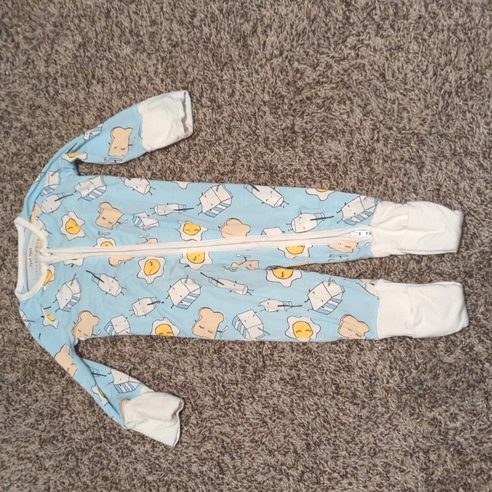 Little Sleepies Blue Breakfast Zippy